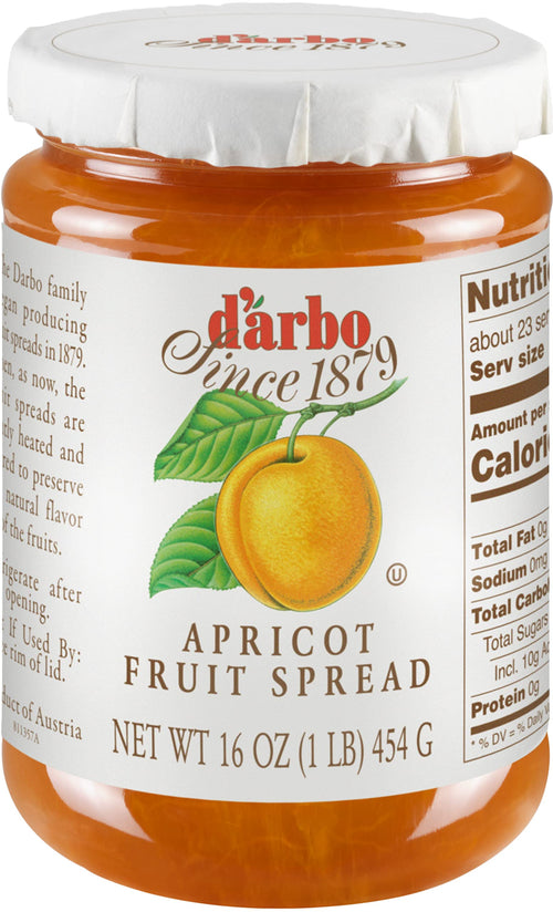 D'arbo Apricot Preserves Jar - 16 oz - Trenary Home Bakery