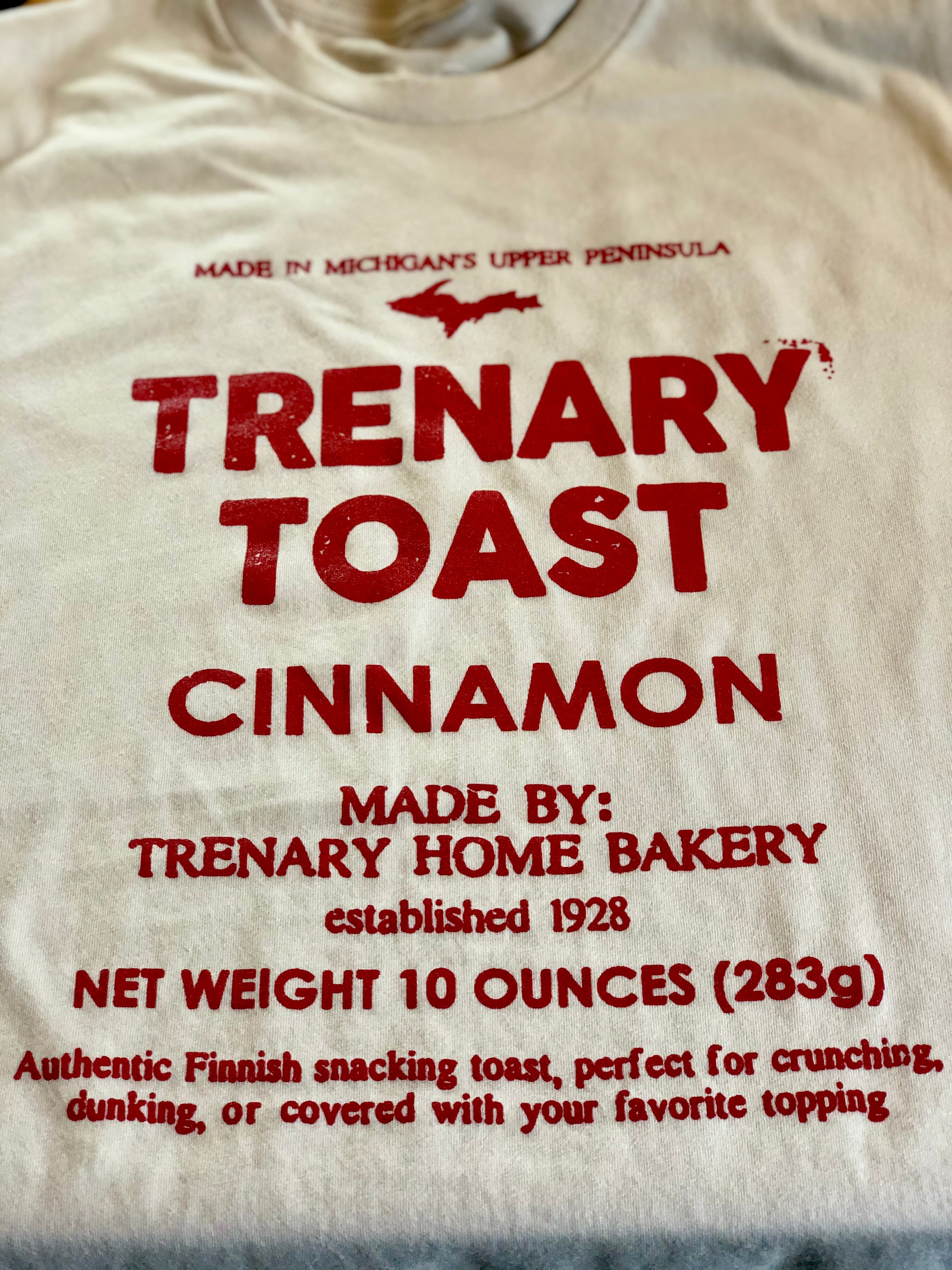 Cinnamon Trenary Toast Bag - Unisex T-Shirt - Trenary Home Bakery